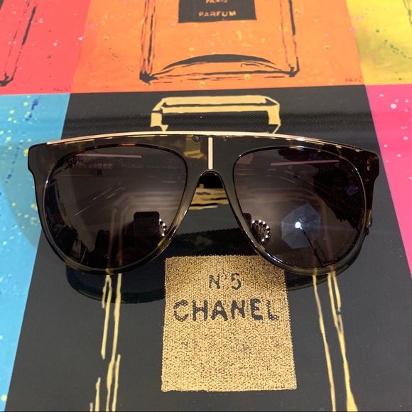 Balmain Accessories - Balmain Tortoise Shell Aviator Sunglasses